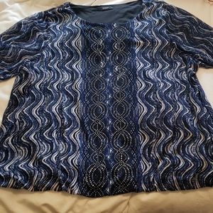 Aflani blue blouse